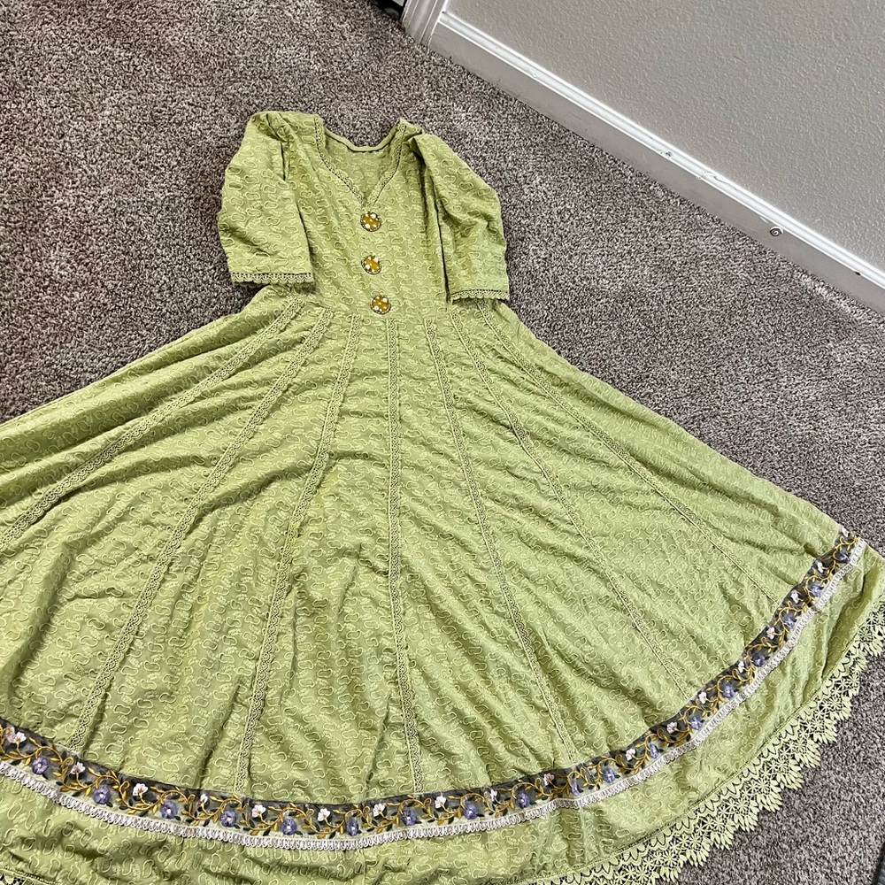 Pakistani Indian embroidered dress party wear anarkali style dress